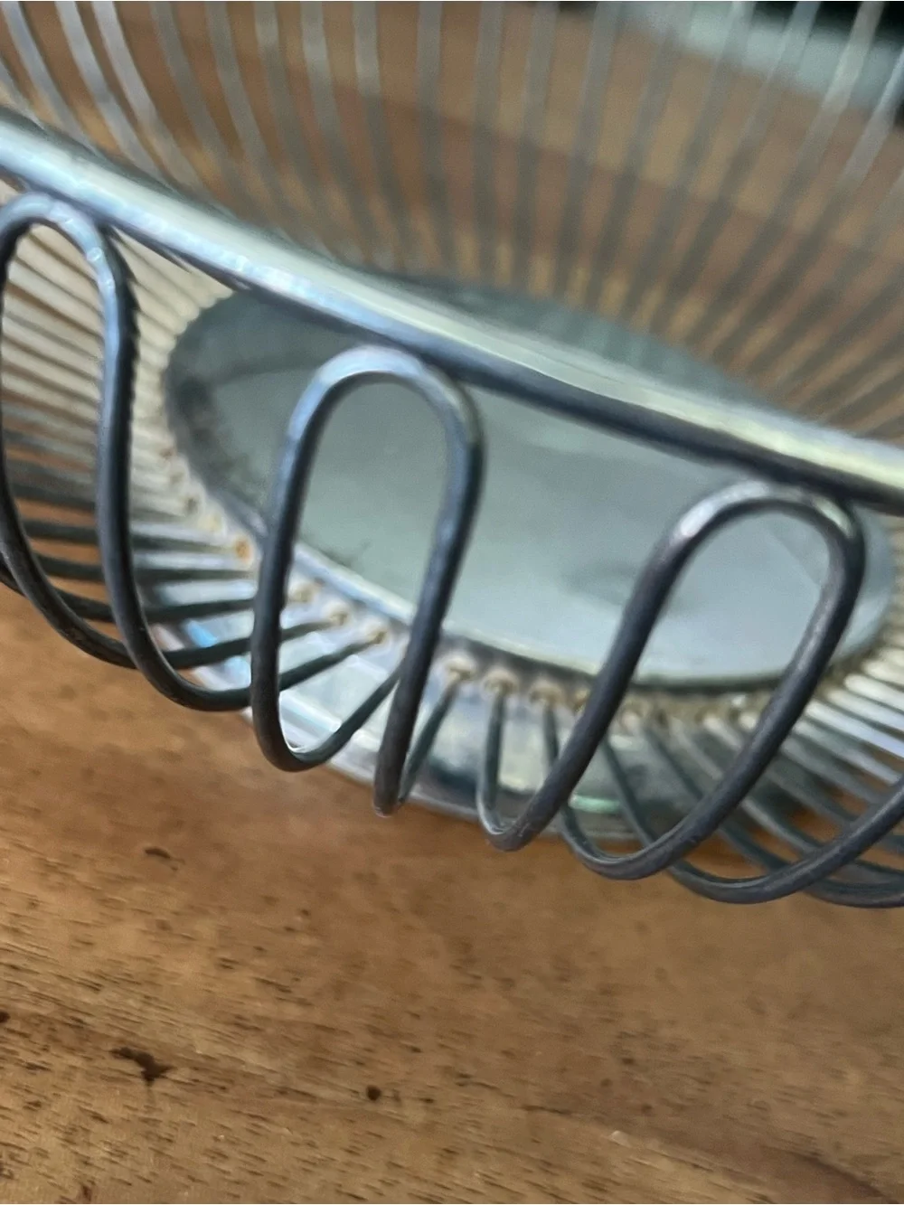 Vintage Godinger Wire Fruit Basket - Silver plate Metal Bowl 9.5 in